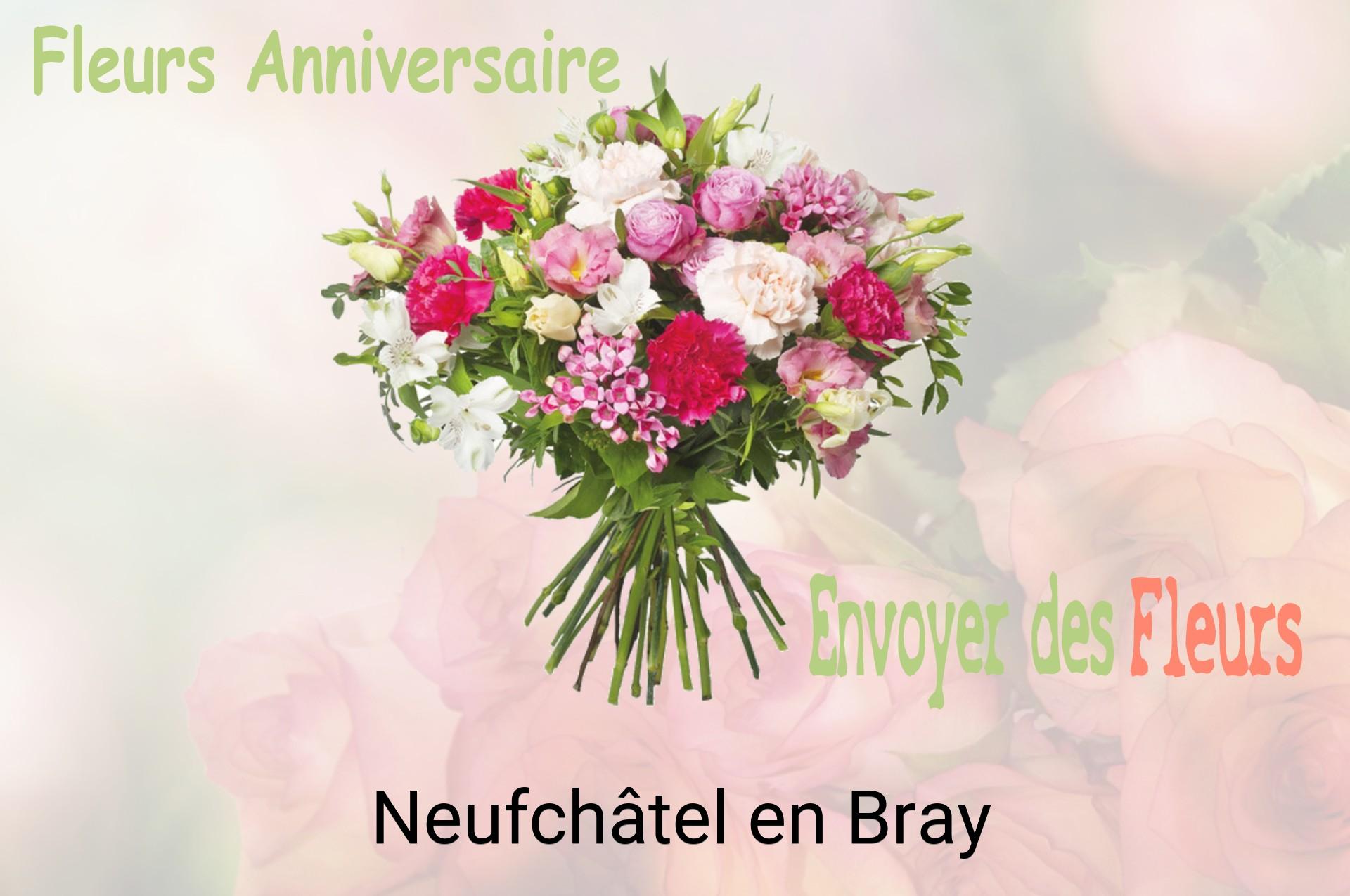 Bouquet de fleurs d’anniversaire livré à Neufchâtel-en-Bray